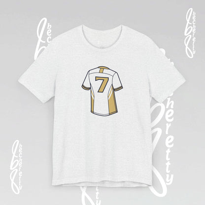 Soccer T-shirt - Number 7 - Unisex - Minimalist graphic Becheretty - Casual Wear - Team Spirit