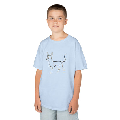 Adorable Dog Illustration Kids Tee - Cute Pet Shirt for Animal Lovers, Gift for Dog Owners, Casual Wear