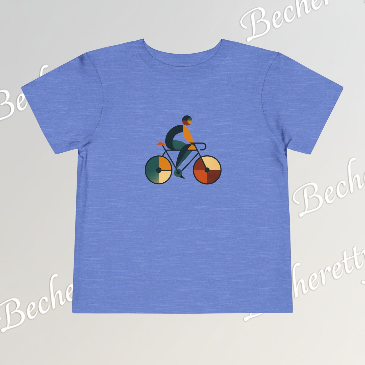 Toddler Short Sleeve T'Shirt - Abstract Colorful Bike - Graphic Becheretty - Playground & Casual wear