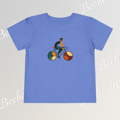 Toddler Short Sleeve T'Shirt - Abstract Colorful Bike - Graphic Becheretty - Playground & Casual wear