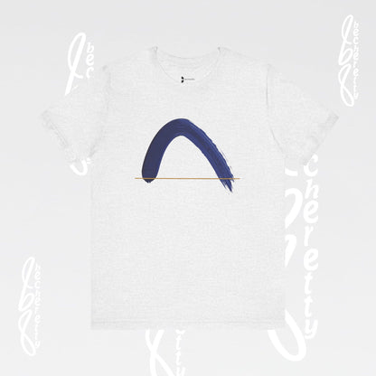 Brush Stroke Tee - Minimalist Art Graphic Becheretty Unisex Jersey Short Sleeve