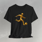 Soccer Player Gold Icon Tee - Graphic Art Minimalist Becheretty - Perfect Gift - Casual Wear