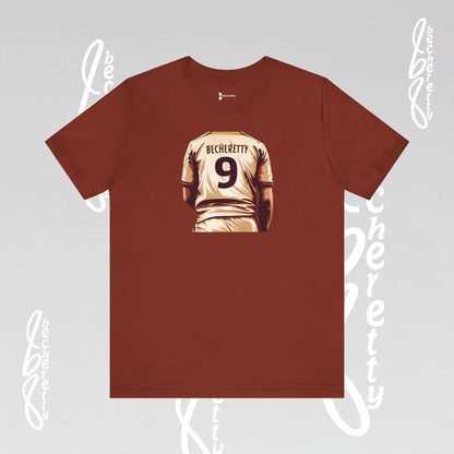 Soccer T-shirt Number 9 - Graphic Becheretty - Perfect Gift for Soccer Fans - Game Day, Casual Wear