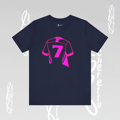 Soccer T-Shirt Number 7 - Art Minimalist Graphic Becheretty - New style of t-shirt for soccer fans, casual wear