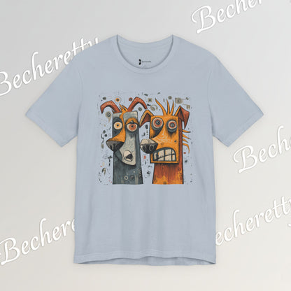 Twin Instincts T-shirt Becheretty - Perfect for art-driven fashion, and anyone who wears instinct as identity.