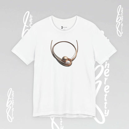 Elegant Pearl-Inspired - Graphic Tee Becheretty - Casual T-Shirt, Gift for Her, Stylish Summer Wear, Unique Fashion Statement