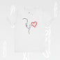 Graphic Art T-shirt "Love" Minimalist Design Becheretty - Urban Style - Casual Wear