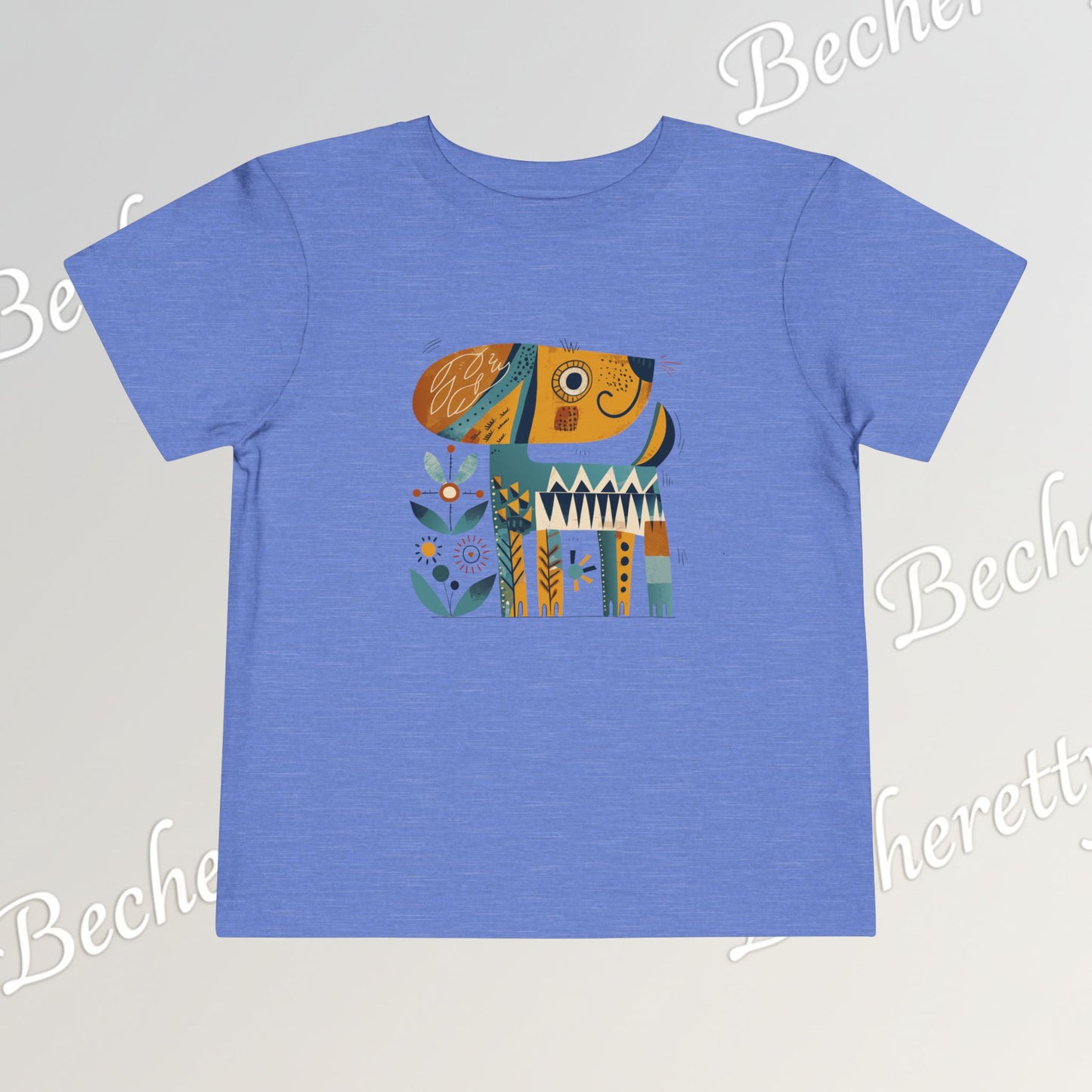 Artistic Doggie - Graphic Tee "Becheretty" for Toddlers -  Perfect gift for the little ones