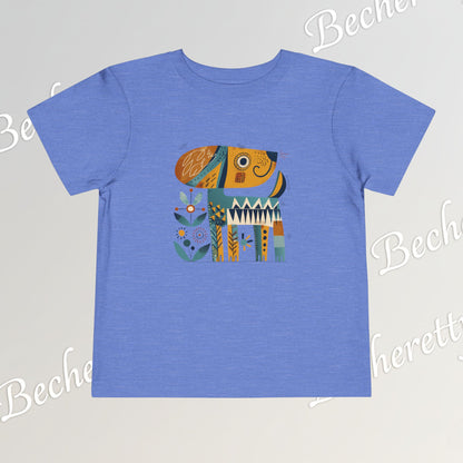 Artistic Doggie - Graphic Tee "Becheretty" for Toddlers -  Perfect gift for the little ones
