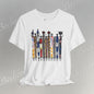 Ancestral Strides - Graphic Tee Becheretty - African tribal art style - Woven with history, worn with pride.