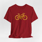 Gold Road Bike T-Shirt — Art Graphic Minimalist Becheretty - Gift Idea for Cyclist & Bike lovers