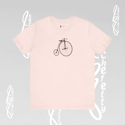 Retro Bicycle Graphic Tee Becheretty - Unisex Cotton T-Shirt, Perfect for Cycling Enthusiasts, Casual wear