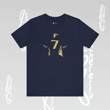 T-shirt - Number 7 GOAL - Art Graphic Minimalist Becheretty - Casual Wear - Team Spirit