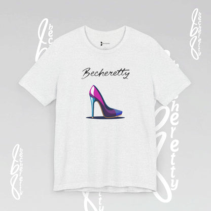 Trendy Graphic T-Shirt Becheretty - Futuristic High Heel Design, Fashion, Casual Wear