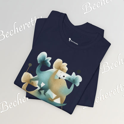 Abstract Balance "Dino"  Modern Graphic T-Shirt - Art Graphic Becheretty - Original abstract Illustration