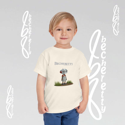 Toddler T'Shirt Short Sleeve - Cute Robot - Becheretty Graphic Design