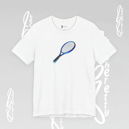 Vintage Tennis Racket - Art Graphic T'Shirt Becheretty - Tennis Enthusiasts - Casual Wear
