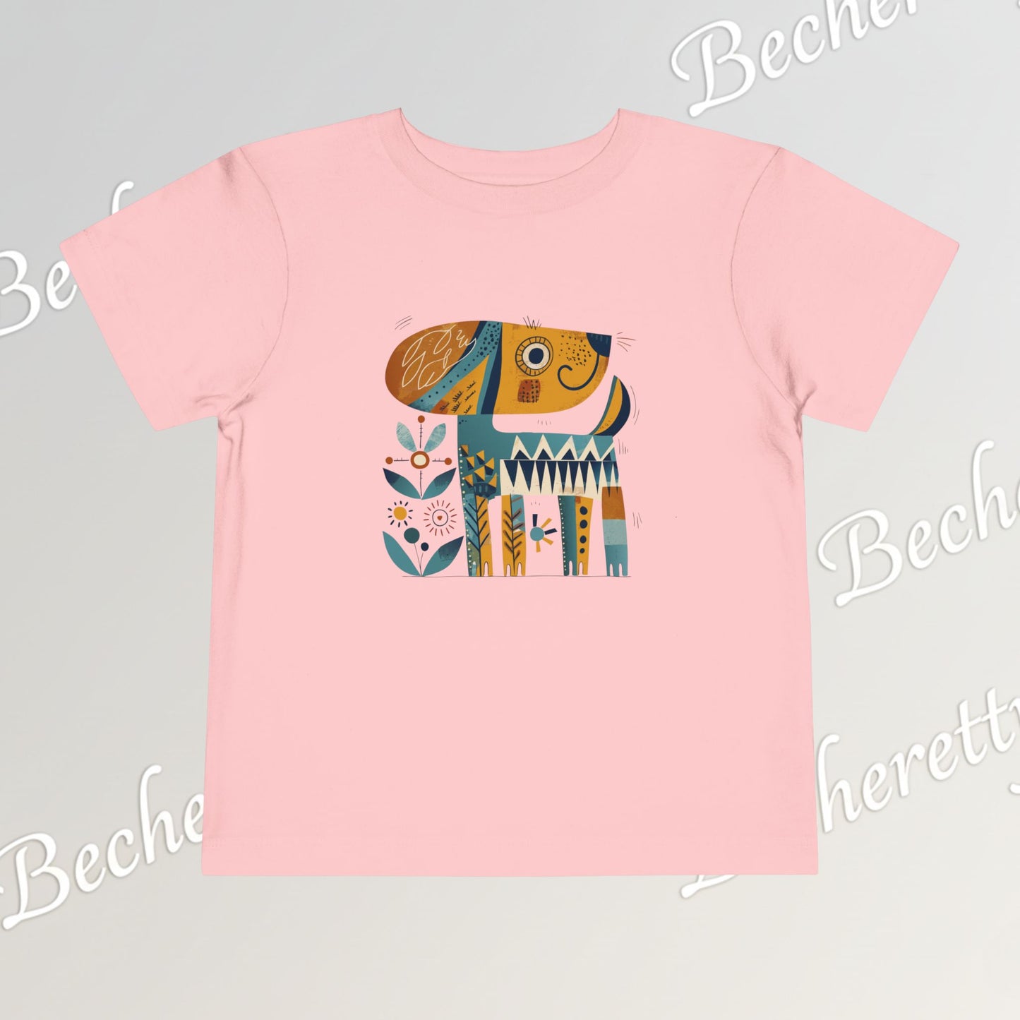 Artistic Doggie - Graphic Tee "Becheretty" for Toddlers -  Perfect gift for the little ones