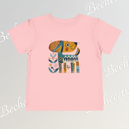 Artistic Doggie - Graphic Tee "Becheretty" for Toddlers -  Perfect gift for the little ones