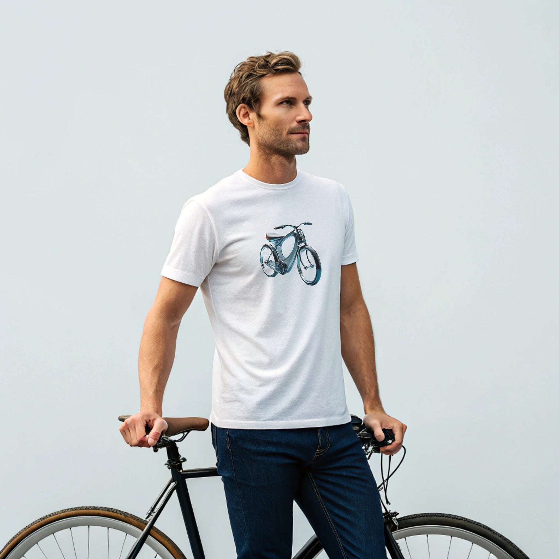 Bike futuristic lGraphic T'Shirt Unisex - Original art design Becheretty - Casual Wear