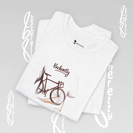 A T'Shirt with a bike printed on it - Becheretty Graphic Design - Bike lovers - Casual Wear