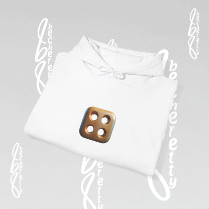 Hoodie - Bronze Square with 4 transparent holes - Artistic minimalist Graphic Becheretty