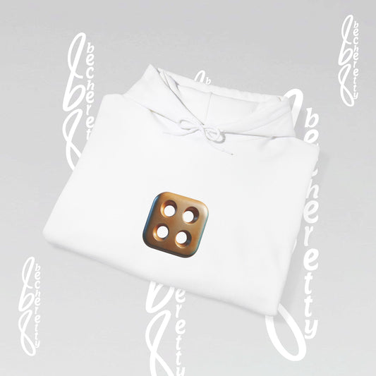 Hoodie - Bronze Square with 4 transparent holes - Artistic minimalist Graphic Becheretty