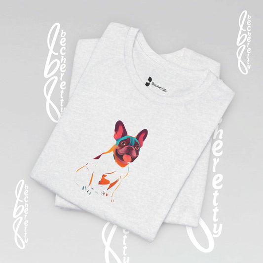 French Bulldog - Artistic Graphic Design by Becheretty - Unisex Tee - Perfect Gift Dogs Lovers