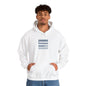 Hoodie unisex with a Gray Square and transparent lines on it - Graphic Minimalist Becheretty - Style is Yours