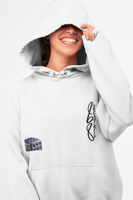 Hoodie Artistic Expression Becheretty - Half Dice - Broken Vector Line - Unisex