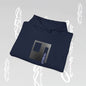 Hoodie Minimalist Graphic Becheretty - Gray square - Pixel Void Line - Everyday wear - Perfect  Gift