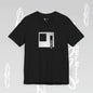 Moder minimalist Art Becheretty - Square Pixels Void Line - Gray color and Becheretty name on it.