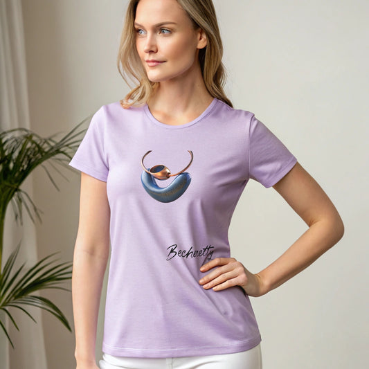 Necklace - Artistic design - T-Shirt short sleeve Becheretty- Fashion Casual Wear - Ideal Gift for Women