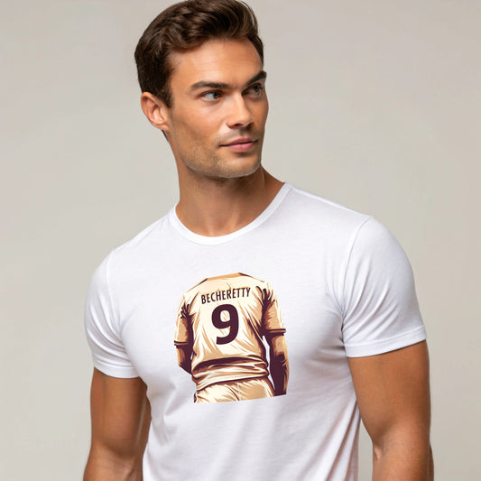 Soccer T-shirt Number 9 - Graphic Becheretty - Perfect Gift for Soccer Fans - Game Day, Casual Wear
