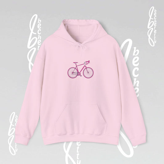 Hoodie Becheretty "Pink Bike "Minimalist Graphic Design" Perfect Gift for Bike Lovers - Casual