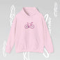Hoodie Becheretty "Pink Bike "Minimalist Graphic Design" Perfect Gift for Bike Lovers - Casual