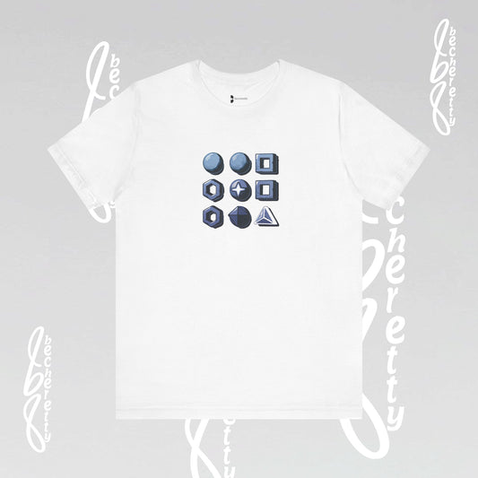 Geometric figures with transparency - Minimalist  Graphic T-Shirt Becheretty design - Casual Wear