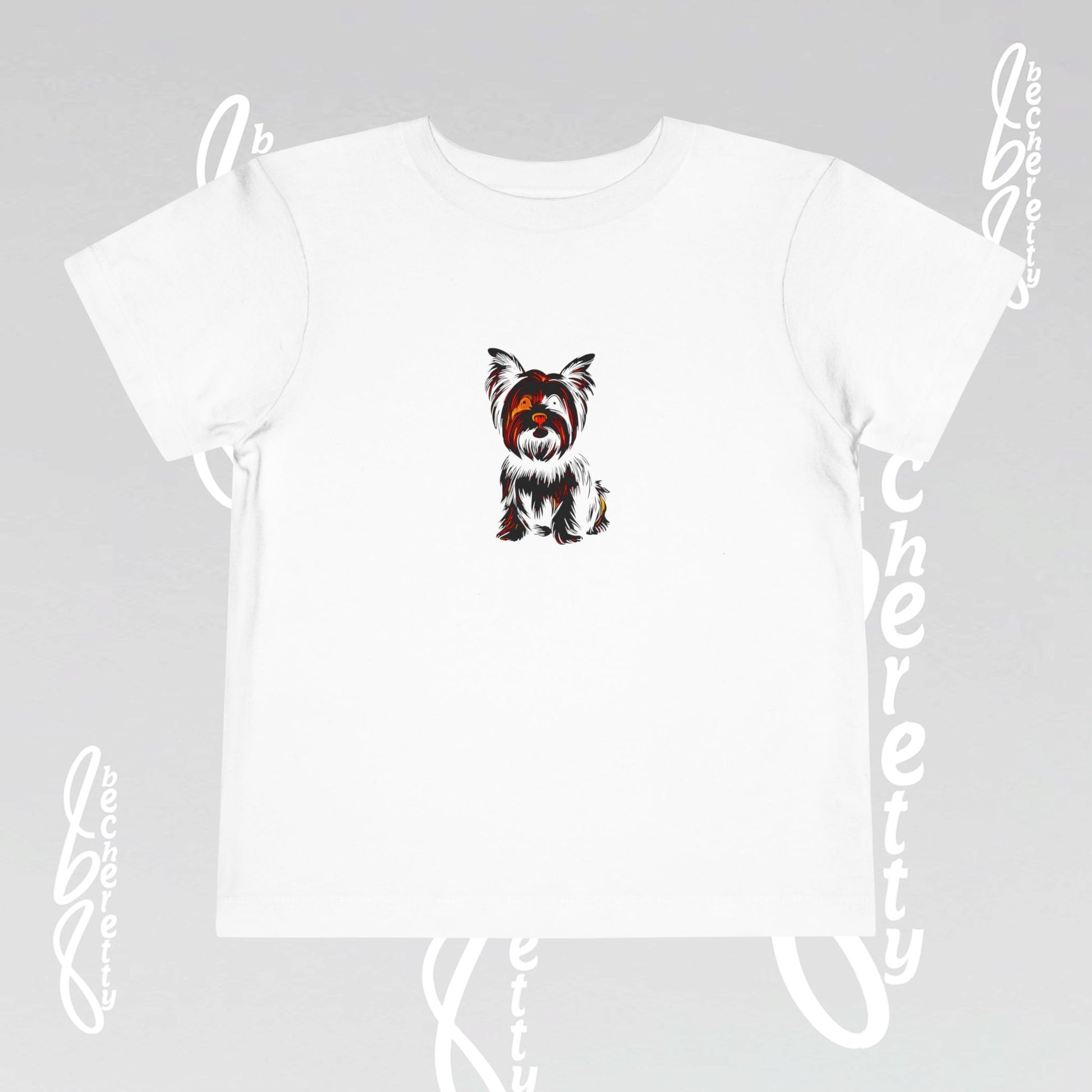 Yorkie - Graphic Tee with transparencies "Becheretty" for Toddlers -  Perfect gift for the little ones